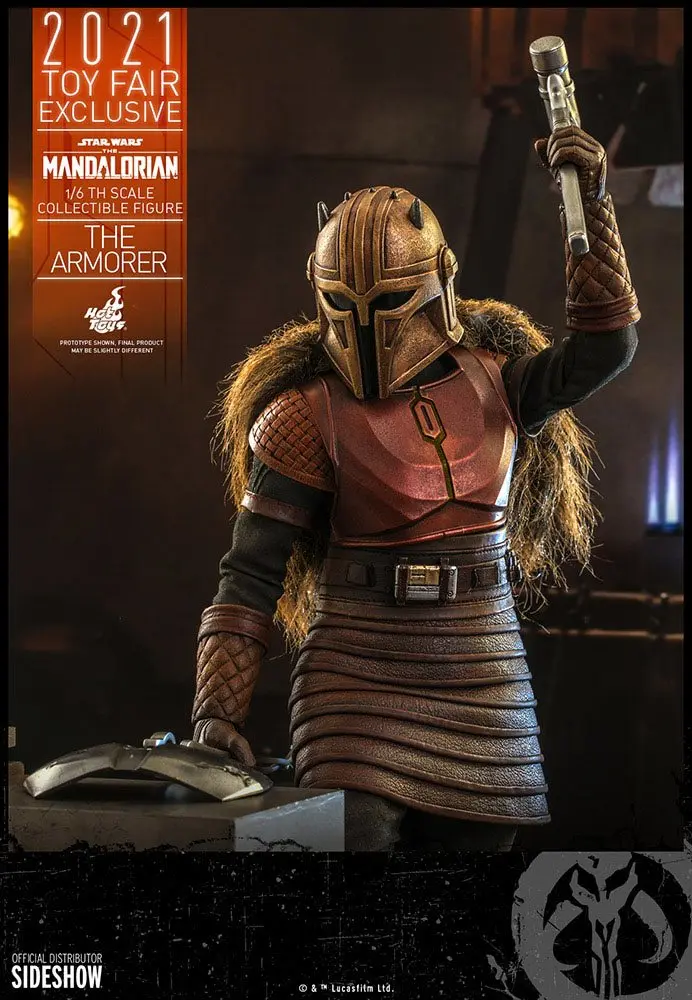 Star Wars The Mandalorian 1/6 The Armorer 2021 Toy Fair Exkluzív akciófigura 29 cm termékfotó