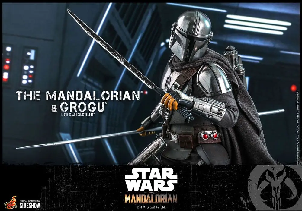 Star Wars The Mandalorian 1/6 The Mandalorian &amp; Grogu akciófigura 30 cm termékfotó