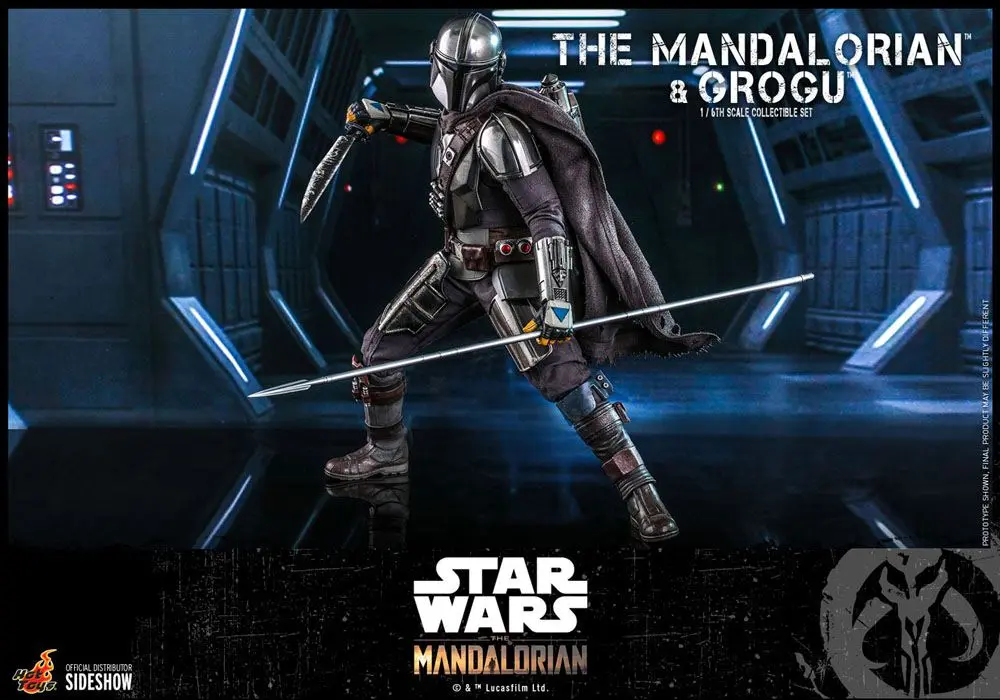 Star Wars The Mandalorian 1/6 The Mandalorian &amp; Grogu akciófigura 30 cm termékfotó