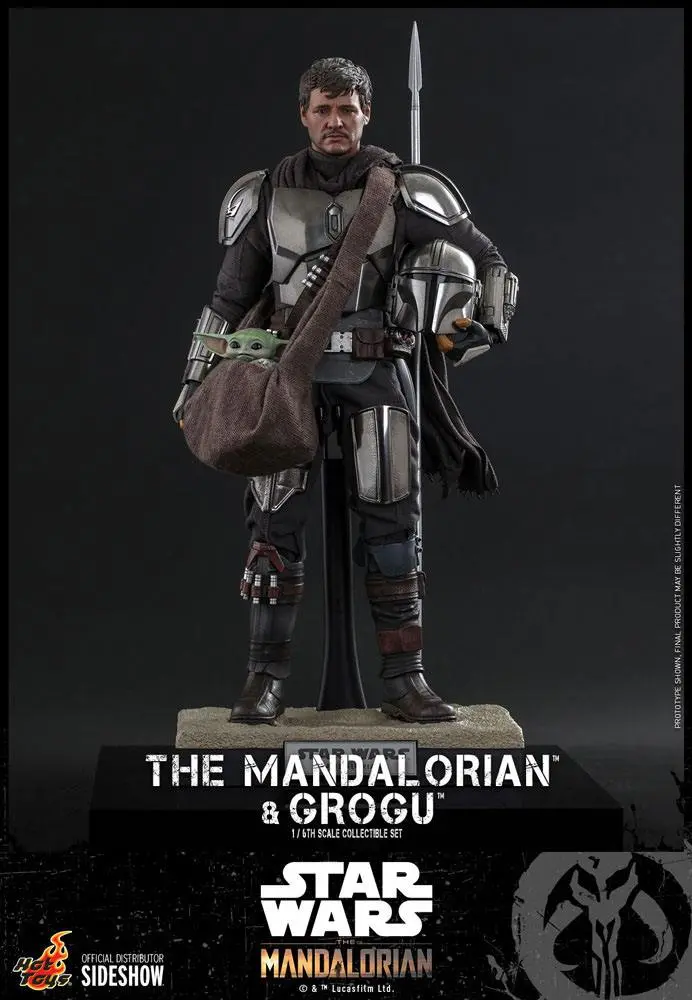 Star Wars The Mandalorian 1/6 The Mandalorian &amp; Grogu akciófigura 30 cm termékfotó
