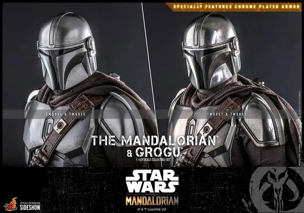Star Wars The Mandalorian 1/6 The Mandalorian &amp; Grogu akciófigura 30 cm termékfotó