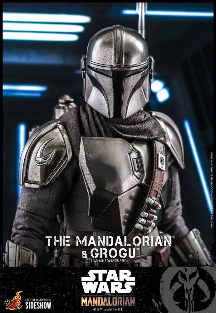 Star Wars The Mandalorian 1/6 The Mandalorian &amp; Grogu akciófigura 30 cm termékfotó