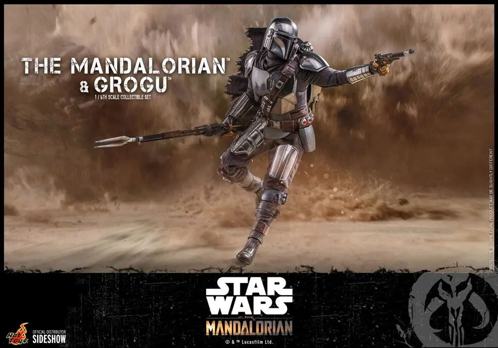 Star Wars The Mandalorian 1/6 The Mandalorian &amp; Grogu akciófigura 30 cm termékfotó