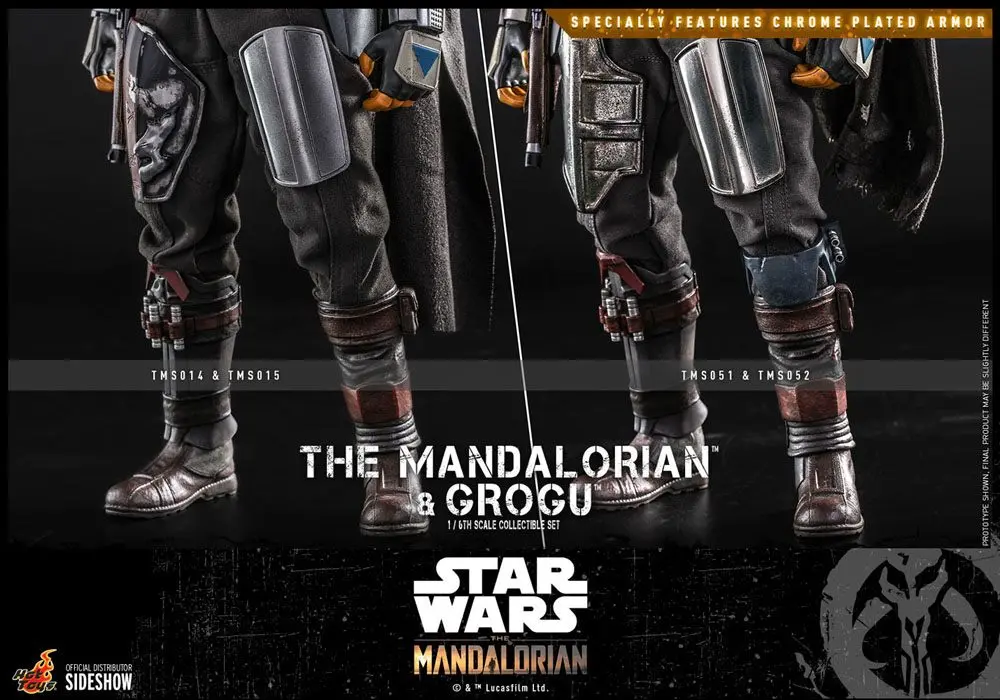 Star Wars The Mandalorian 1/6 The Mandalorian &amp; Grogu akciófigura 30 cm termékfotó