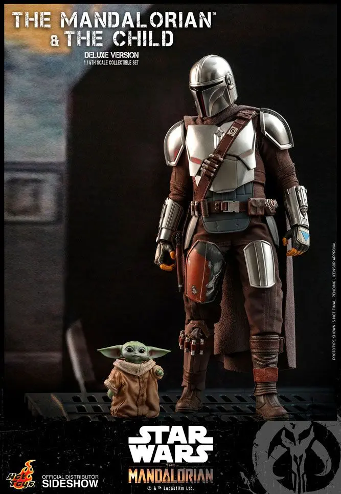 Star Wars The Mandalorian 1/6 The Mandalorian &amp; The Child Deluxe akciófigura csomag 30 cm termékfotó