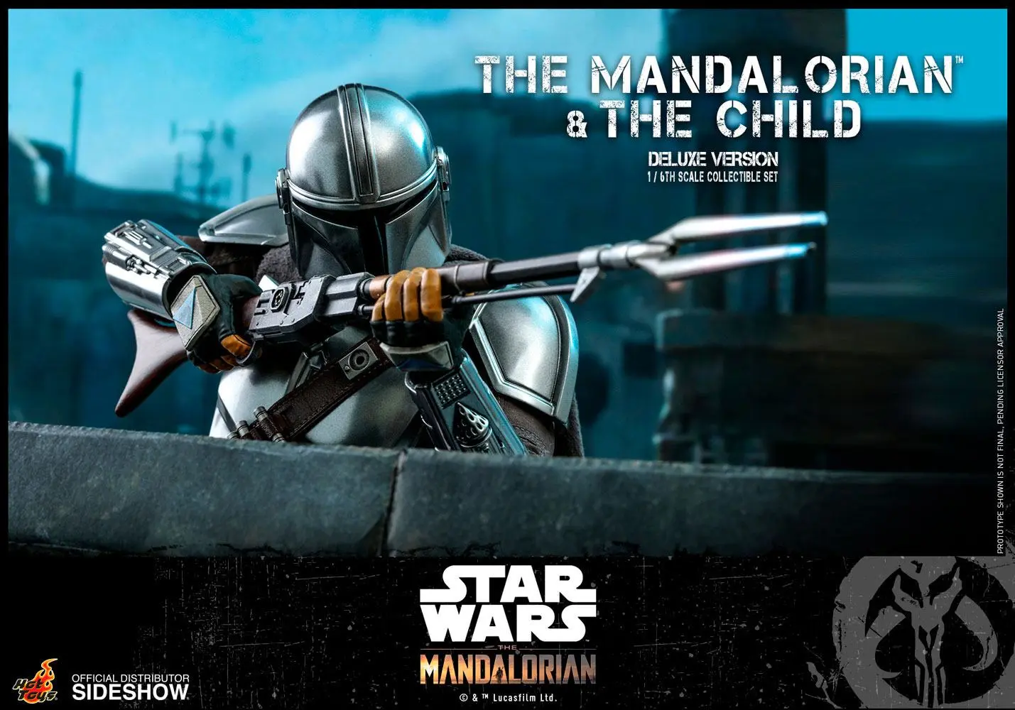 Star Wars The Mandalorian 1/6 The Mandalorian &amp; The Child Deluxe akciófigura csomag 30 cm termékfotó