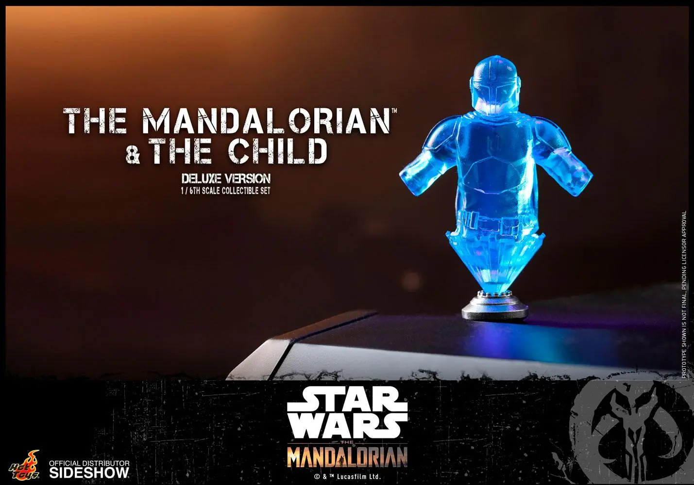 Star Wars The Mandalorian 1/6 The Mandalorian &amp; The Child Deluxe akciófigura csomag 30 cm termékfotó