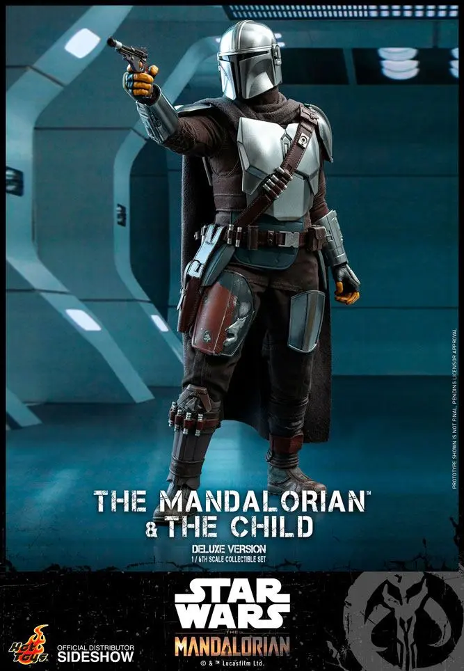 Star Wars The Mandalorian 1/6 The Mandalorian &amp; The Child Deluxe akciófigura csomag 30 cm termékfotó