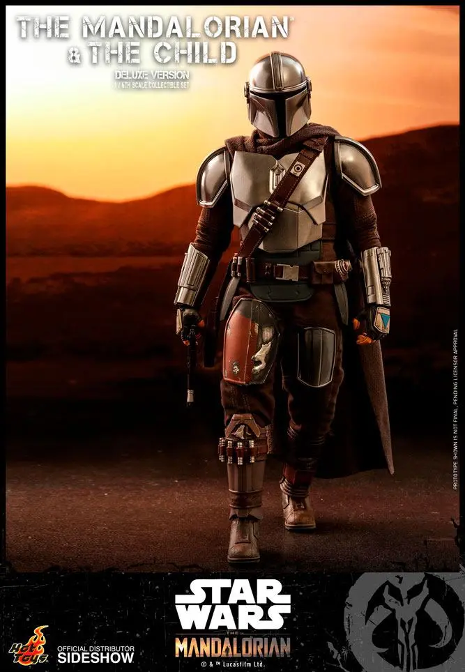 Star Wars The Mandalorian 1/6 The Mandalorian &amp; The Child Deluxe akciófigura csomag 30 cm termékfotó