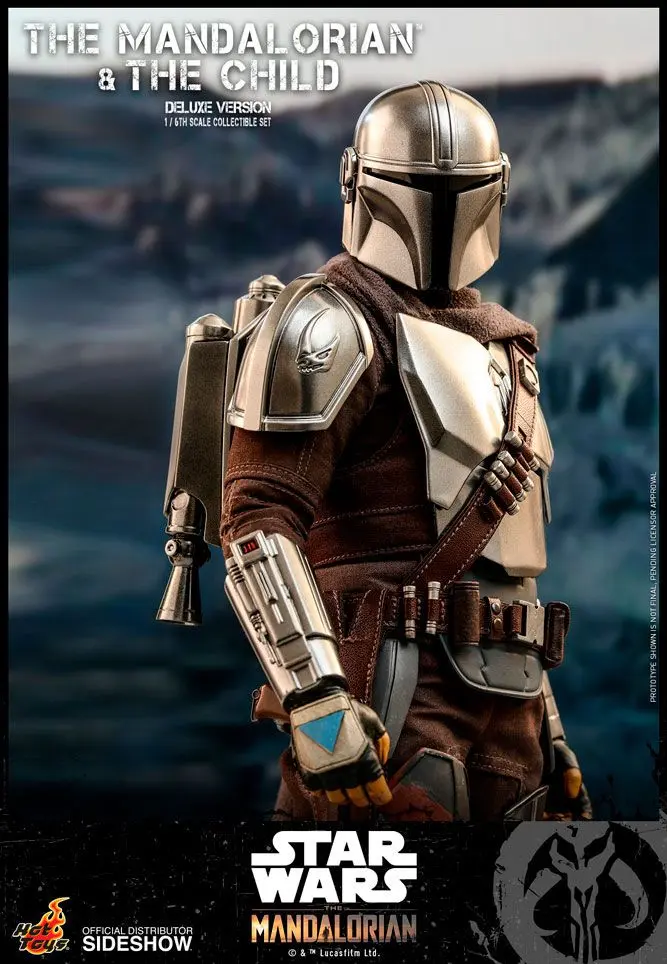 Star Wars The Mandalorian 1/6 The Mandalorian &amp; The Child Deluxe akciófigura csomag 30 cm termékfotó