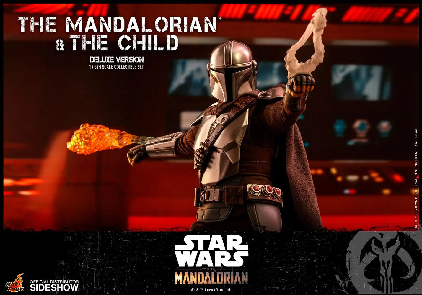 Star Wars The Mandalorian 1/6 The Mandalorian &amp; The Child Deluxe akciófigura csomag 30 cm termékfotó