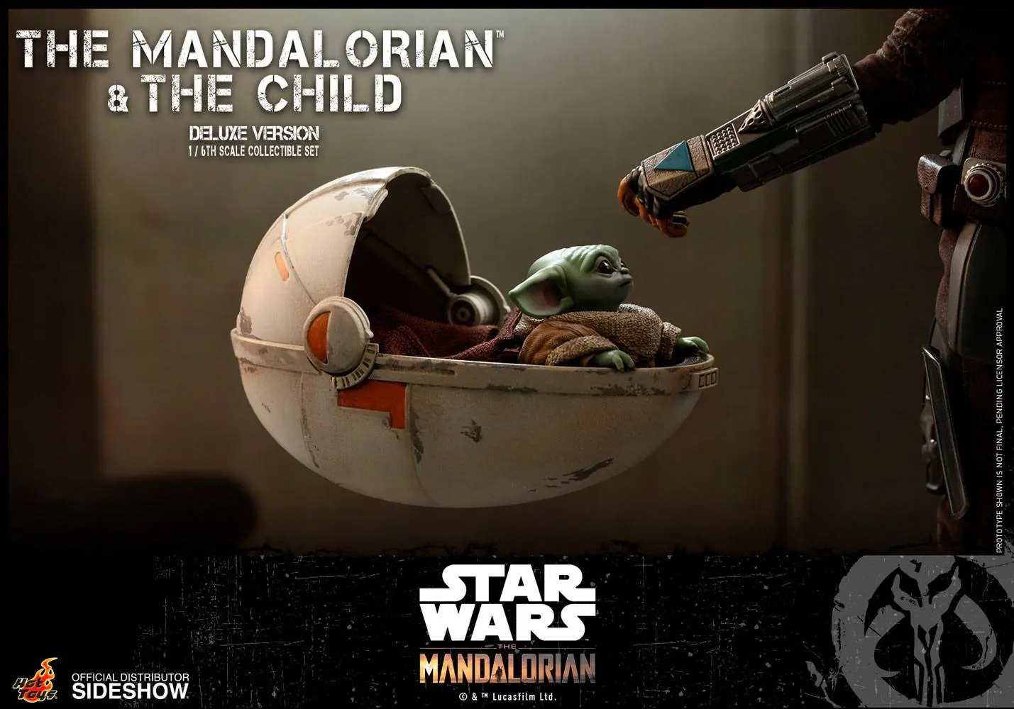Star Wars The Mandalorian 1/6 The Mandalorian &amp; The Child Deluxe akciófigura csomag 30 cm termékfotó