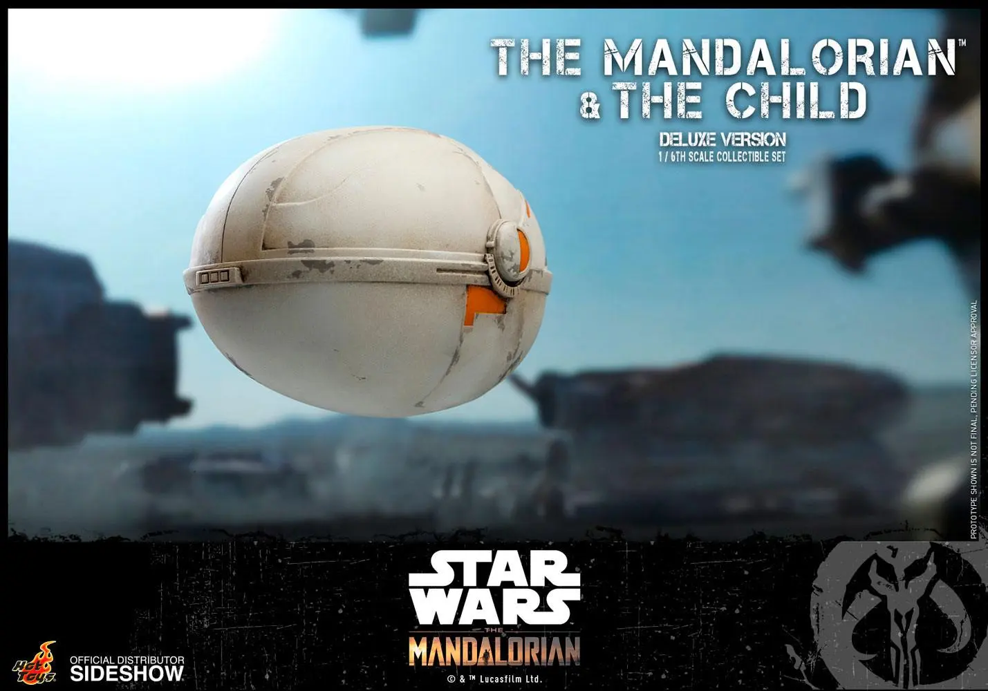 Star Wars The Mandalorian 1/6 The Mandalorian &amp; The Child Deluxe akciófigura csomag 30 cm termékfotó