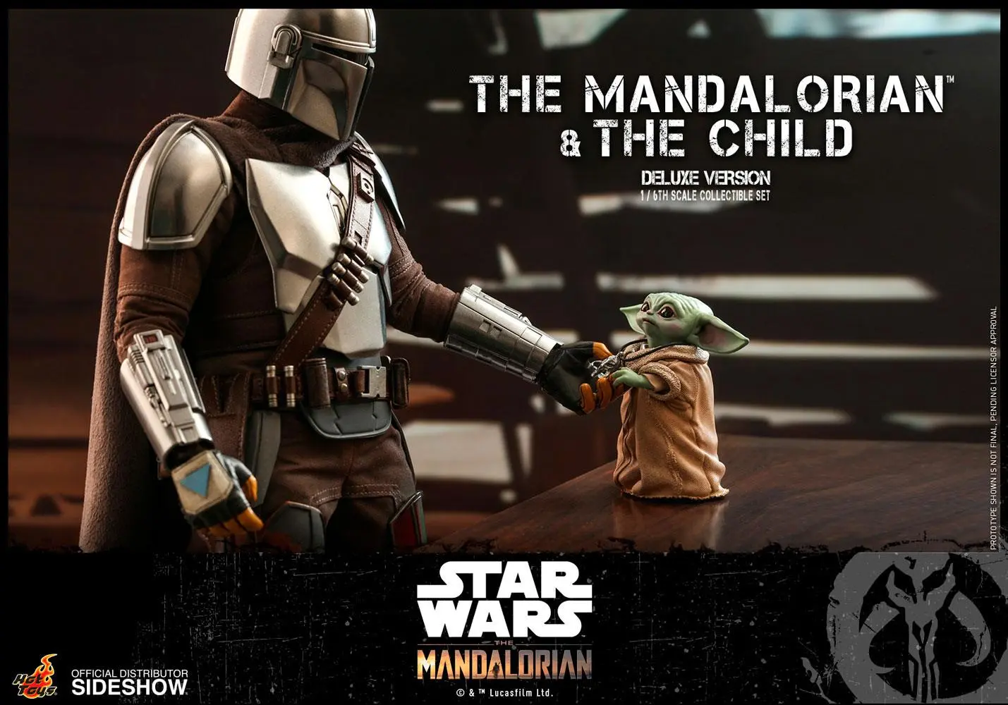 Star Wars The Mandalorian 1/6 The Mandalorian &amp; The Child Deluxe akciófigura csomag 30 cm termékfotó
