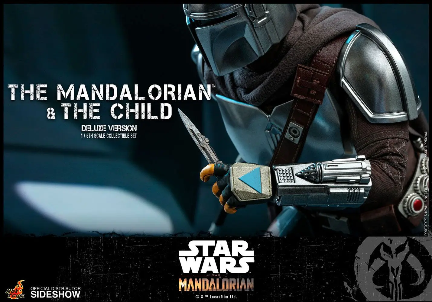 Star Wars The Mandalorian 1/6 The Mandalorian &amp; The Child Deluxe akciófigura csomag 30 cm termékfotó