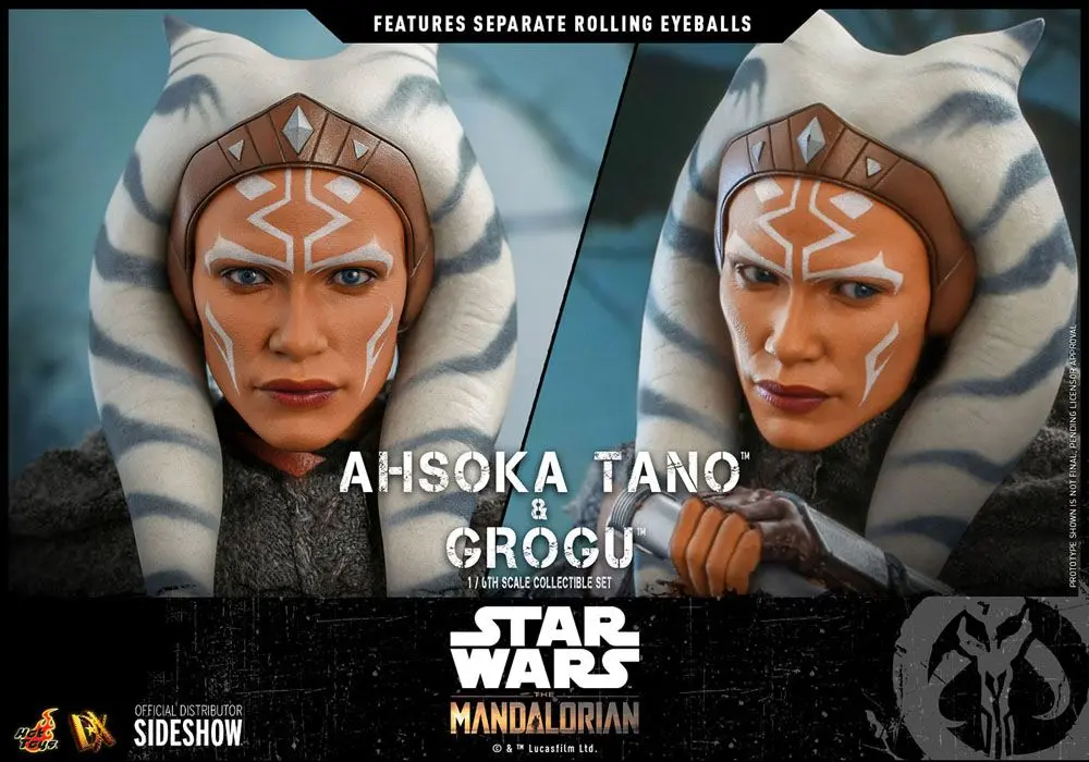 Star Wars The Mandalorian Actionfiguren Doppelpack 1/6 Ahsoka Tano & Grogu 29 cm termékfotó