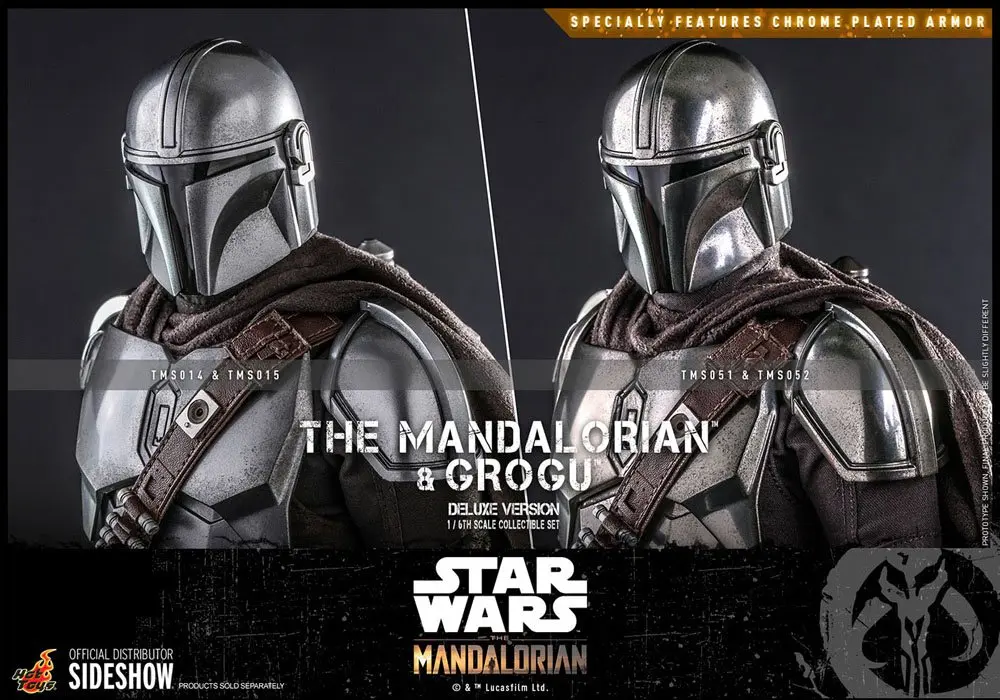 Star Wars The Mandalorian 2-Pack 1/6 The Mandalorian &amp; Grogu Deluxe Version akciófigura 30 cm termékfotó