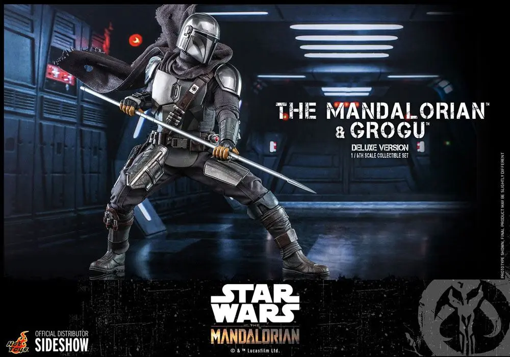 Star Wars The Mandalorian 2-Pack 1/6 The Mandalorian &amp; Grogu Deluxe Version akciófigura 30 cm termékfotó