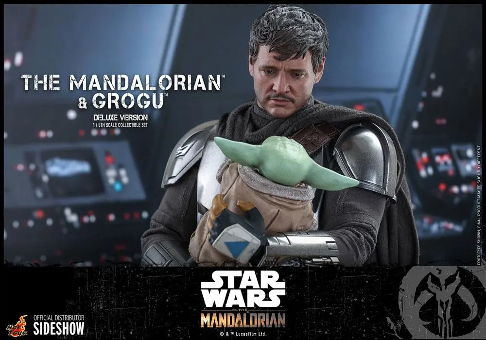 Star Wars The Mandalorian 2-Pack 1/6 The Mandalorian &amp; Grogu Deluxe Version akciófigura 30 cm termékfotó