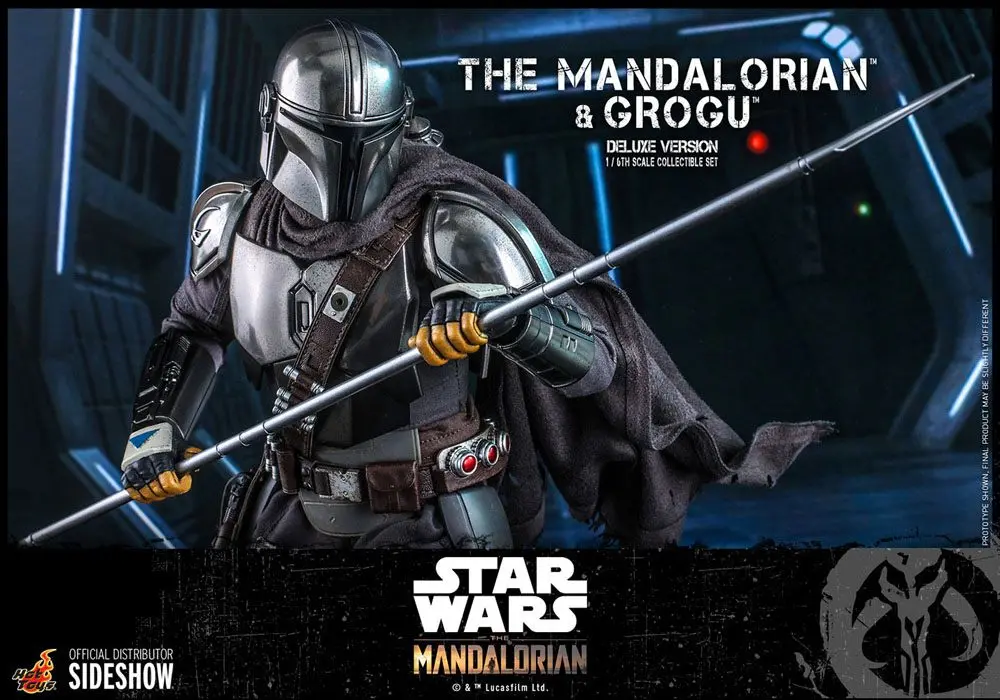Star Wars The Mandalorian 2-Pack 1/6 The Mandalorian &amp; Grogu Deluxe Version akciófigura 30 cm termékfotó