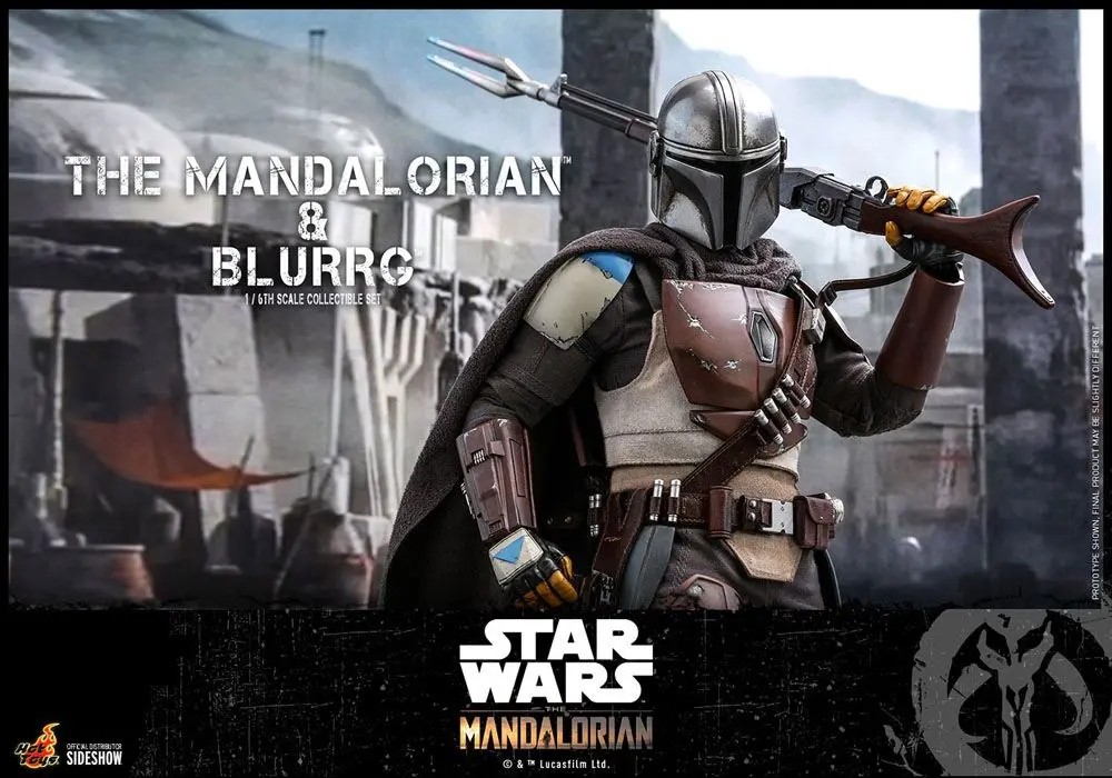 Star Wars The Mandalorian 2-Pack 1/6 The Mandalorian &amp; Blurrg akciófigura 37 cm termékfotó