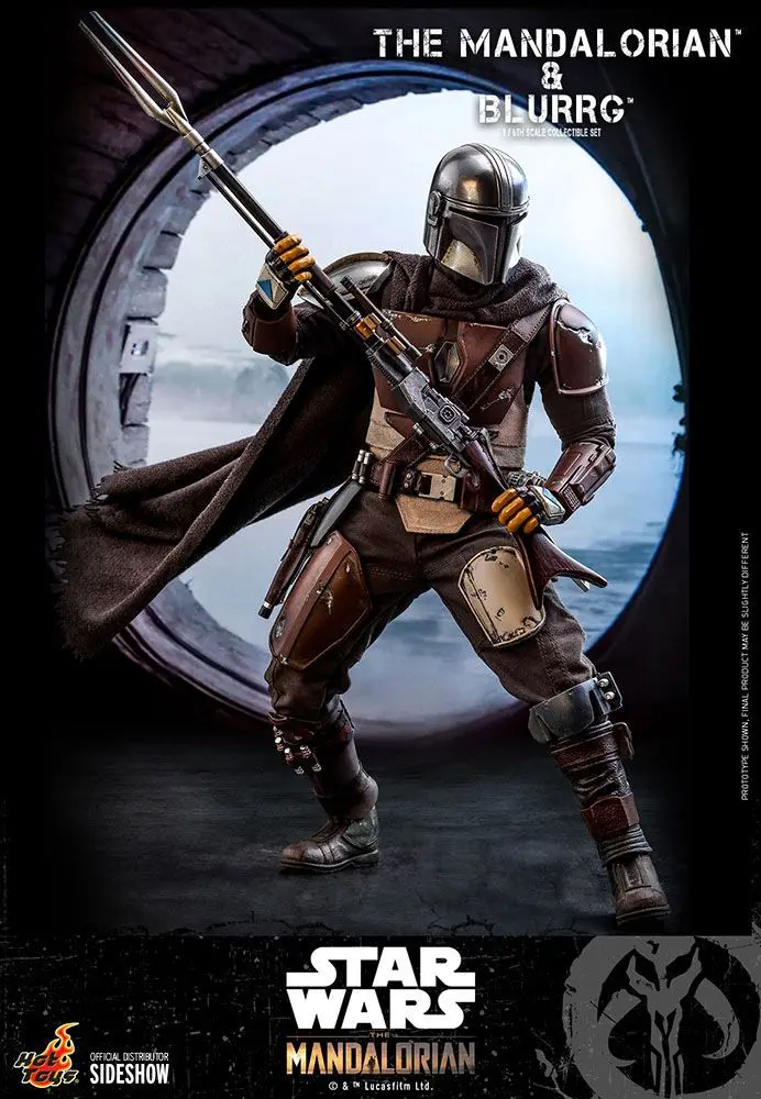 Star Wars The Mandalorian 2-Pack 1/6 The Mandalorian &amp; Blurrg akciófigura 37 cm termékfotó