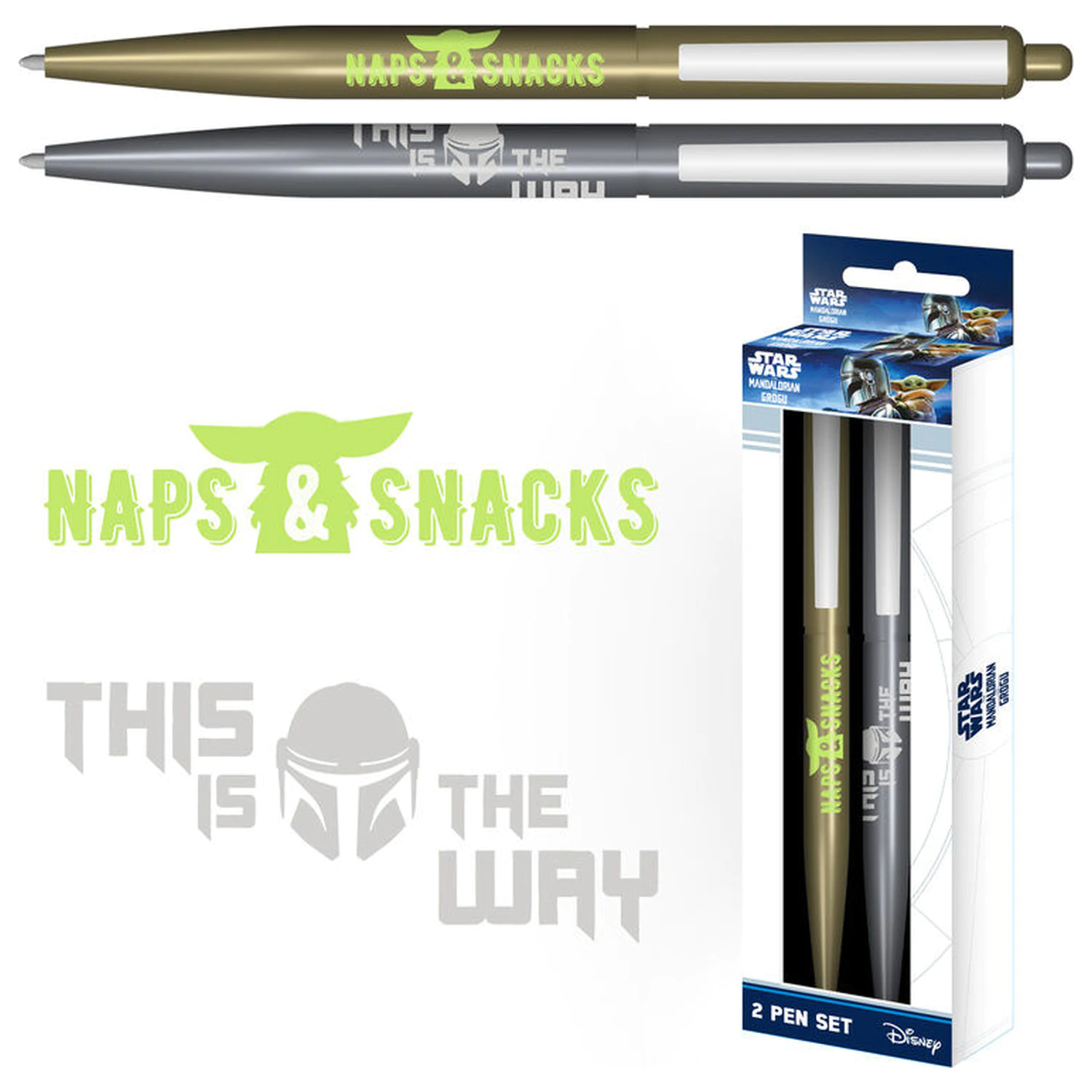 Star Wars The Mandalorian 2db-os toll írószer csomag termékfotó