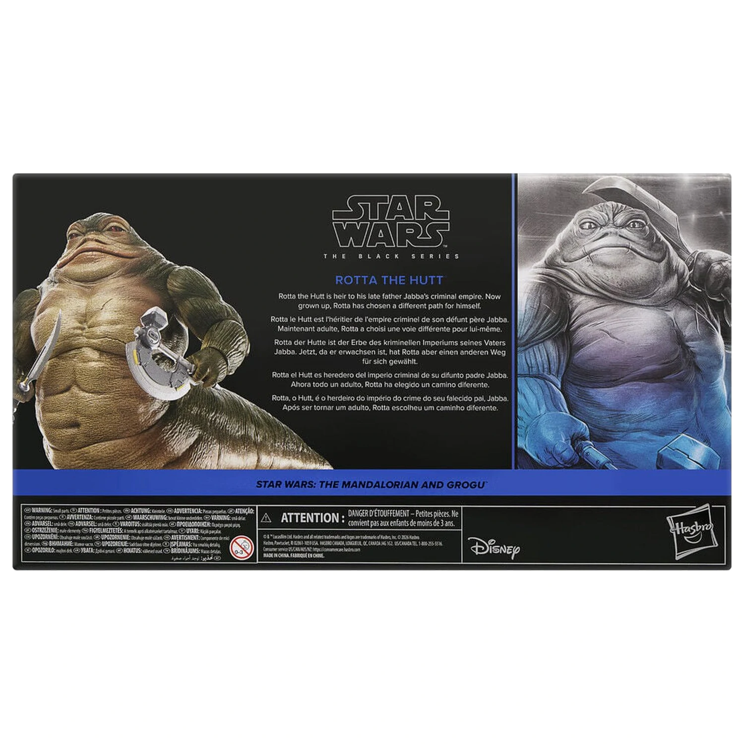 Star Wars The Mandalorian and Grog Rotta The Hutt figura 16cm termékfotó