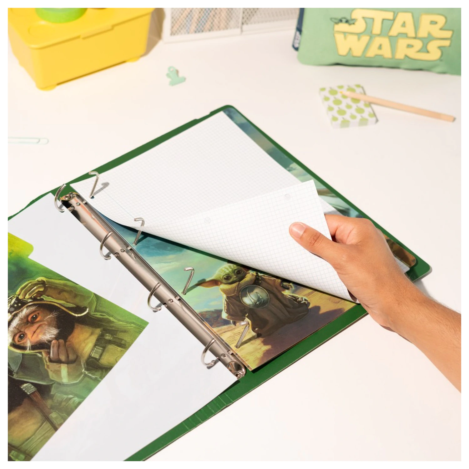 Star Wars: The Mandalorian and Grogu gyűrűs karton irattartó mappa termékfotó