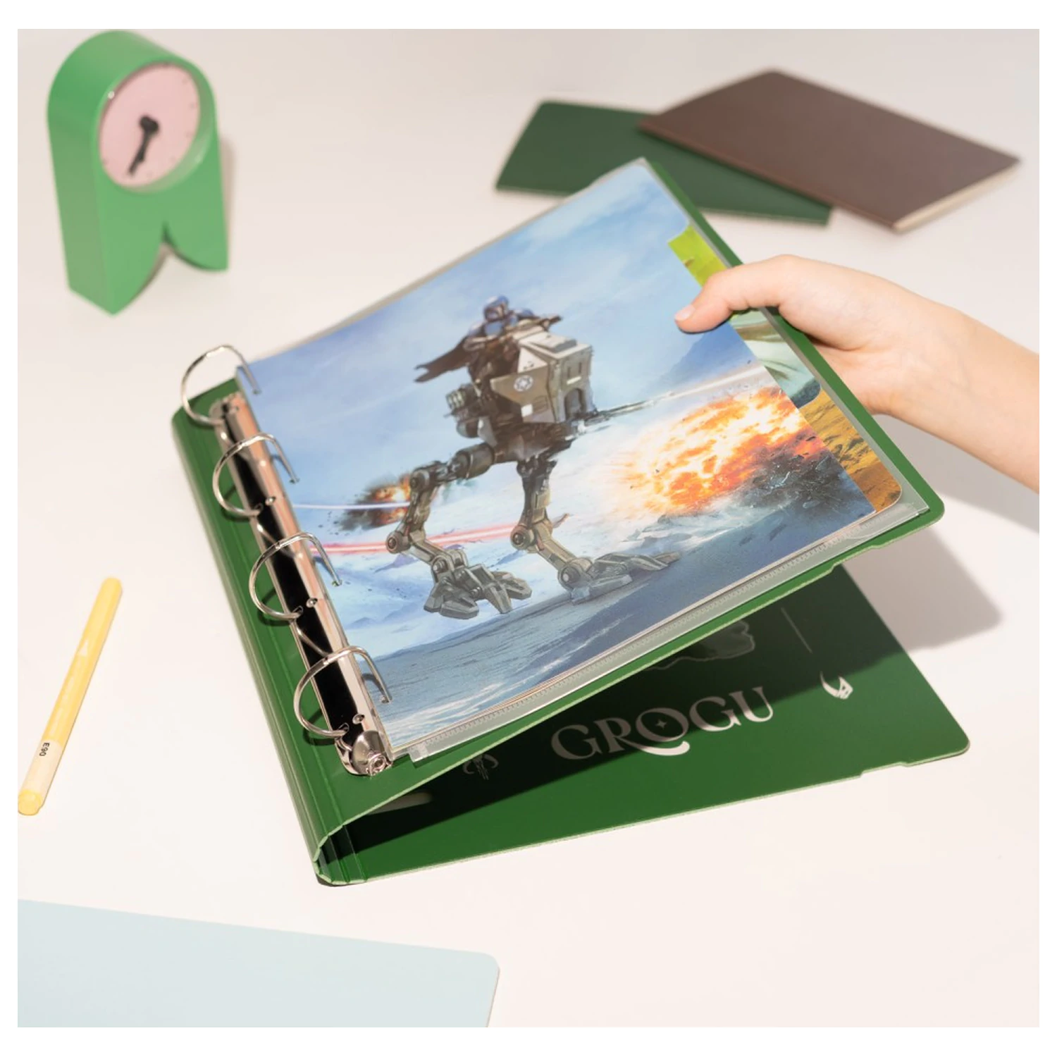 Star Wars: The Mandalorian and Grogu gyűrűs karton irattartó mappa termékfotó
