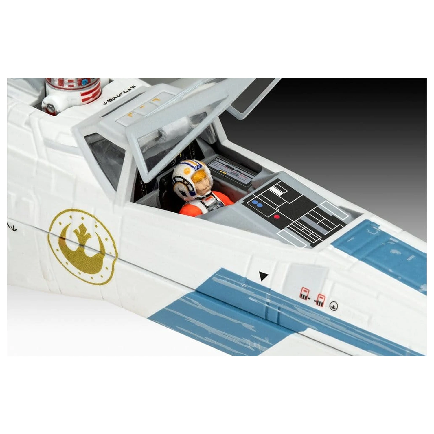 Star Wars The Mandalorian and Grogu Revell 1/57 New Republic X-Wing Fighter modell készlet 22 cm termékfotó