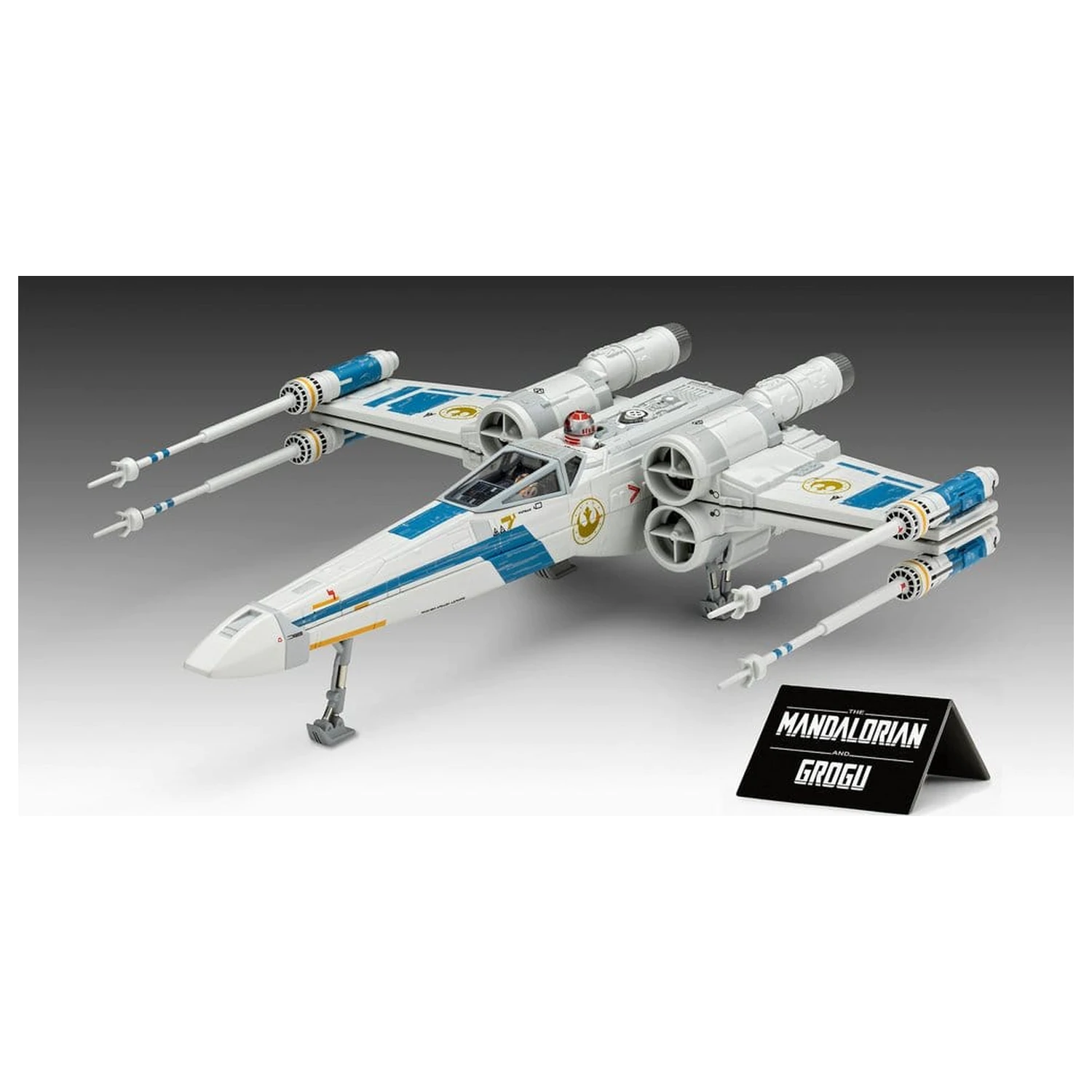 Star Wars The Mandalorian and Grogu Revell 1/57 New Republic X-Wing Fighter modell készlet 22 cm termékfotó