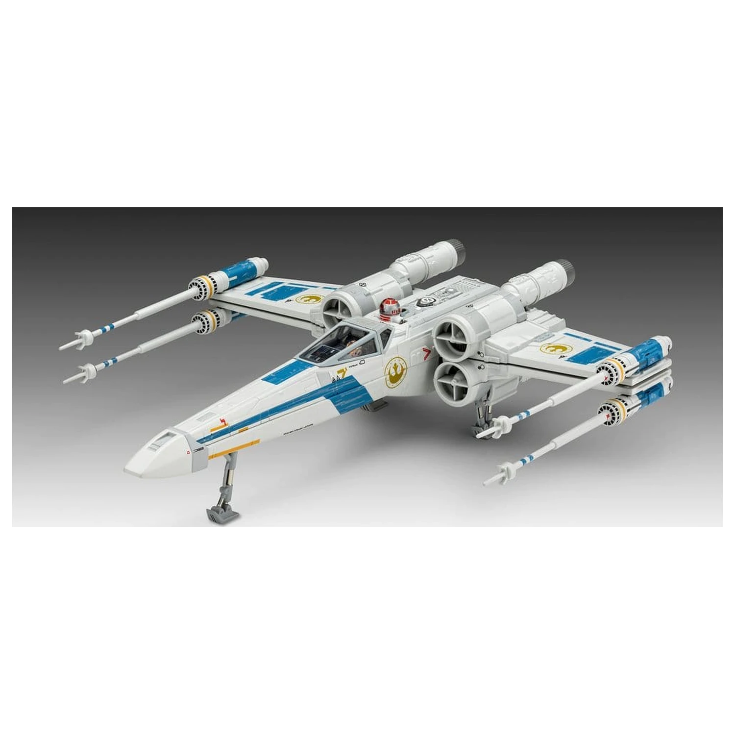 Star Wars The Mandalorian and Grogu Revell modell készlet 1/57 New Republic X-Wing Fighter 22 cm termékfotó