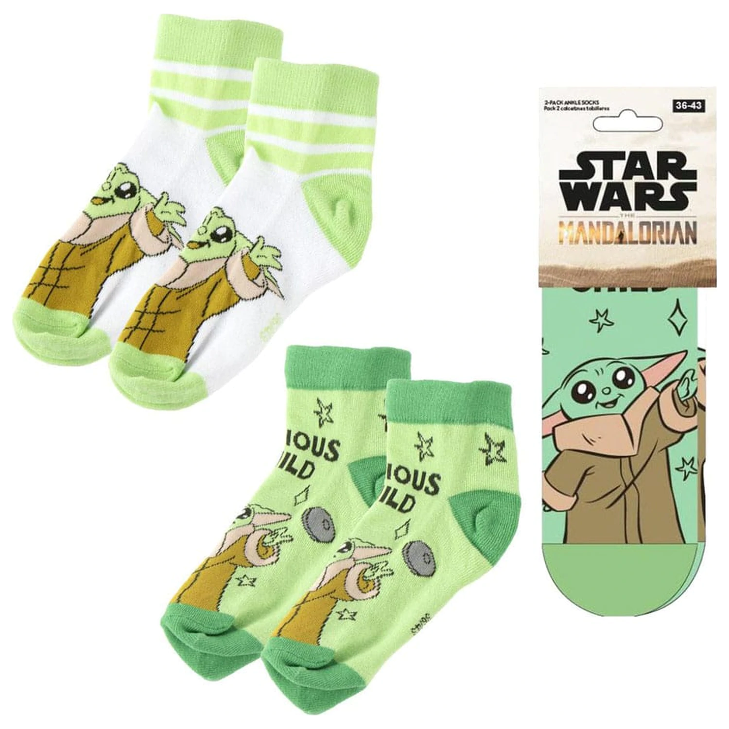 Star Wars: The Mandalorian Ankle 2 db-os zokni csomag 38-45 termékfotó