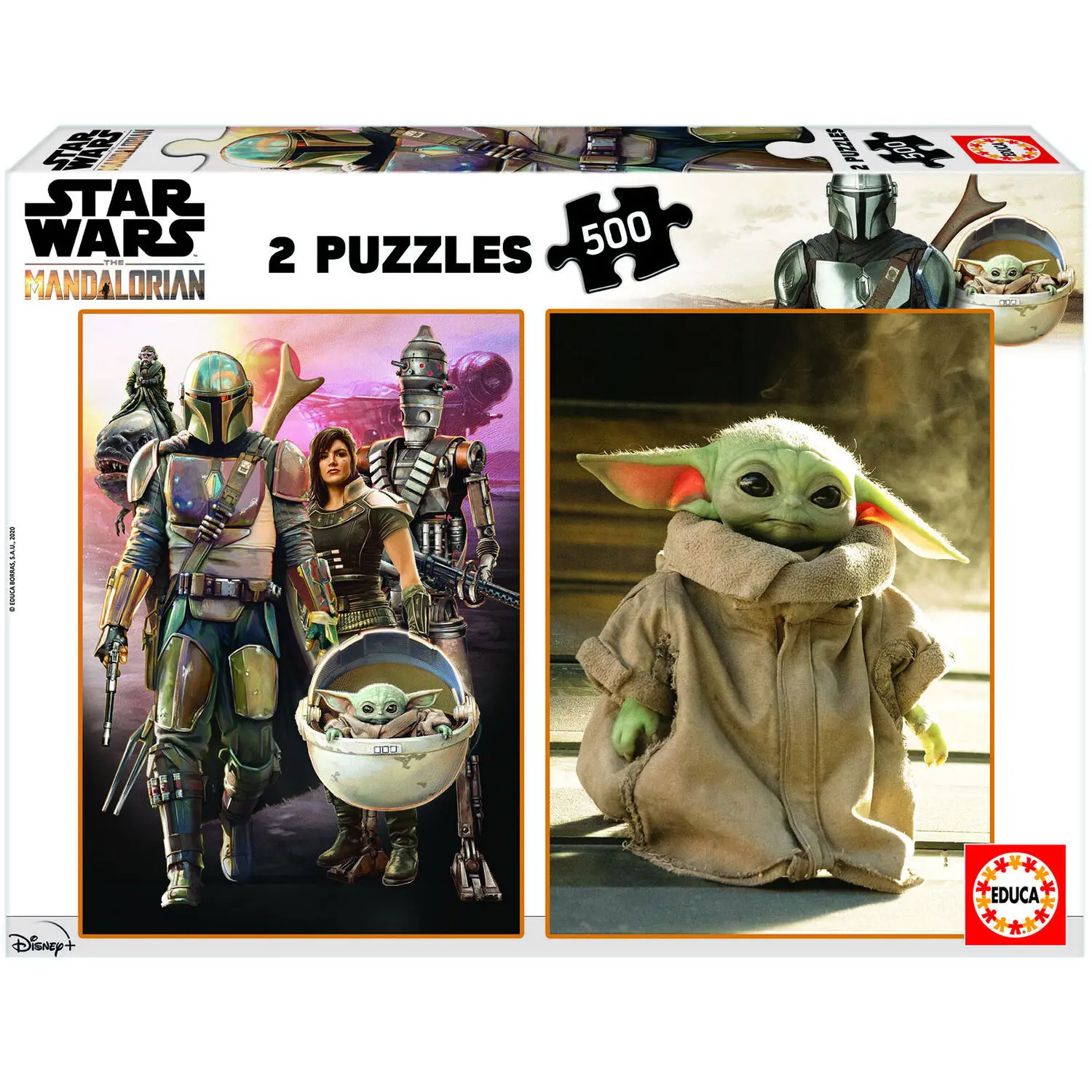 Star Wars The Mandalorian Baby Yoda kirakós 2x500db-os termékfotó