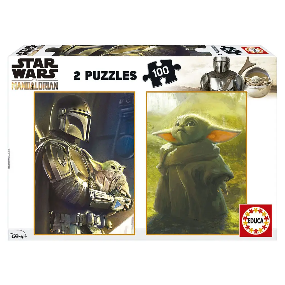 Star Wars The Mandalorian Baby Yoda puzzle 2x100db-os termékfotó