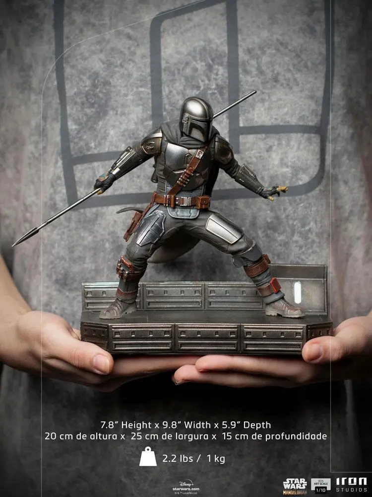 Star Wars The Mandalorian BDS Art Scale 1/10 Mandalorian szobor figura 20 cm termékfotó