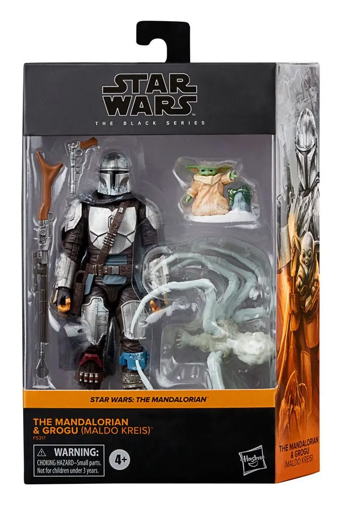 Star Wars The Mandalorian Black Series 2021 Mandalorian &amp; Grogu (Maldo Kreis) akciófigura 15 cm termékfotó
