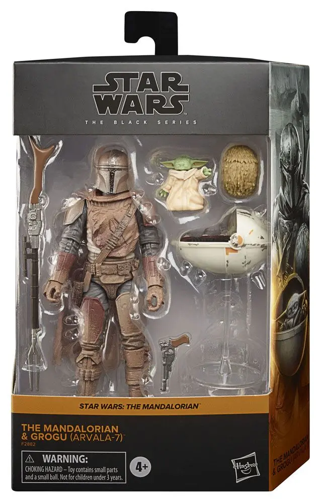 Star Wars The Mandalorian Black Series 2021 The Mandalorian &amp; Grogu (Arvala-7) akciófigura 15 cm termékfotó