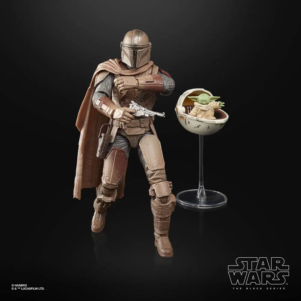 Star Wars The Mandalorian Black Series 2021 The Mandalorian &amp; Grogu (Arvala-7) akciófigura 15 cm termékfotó