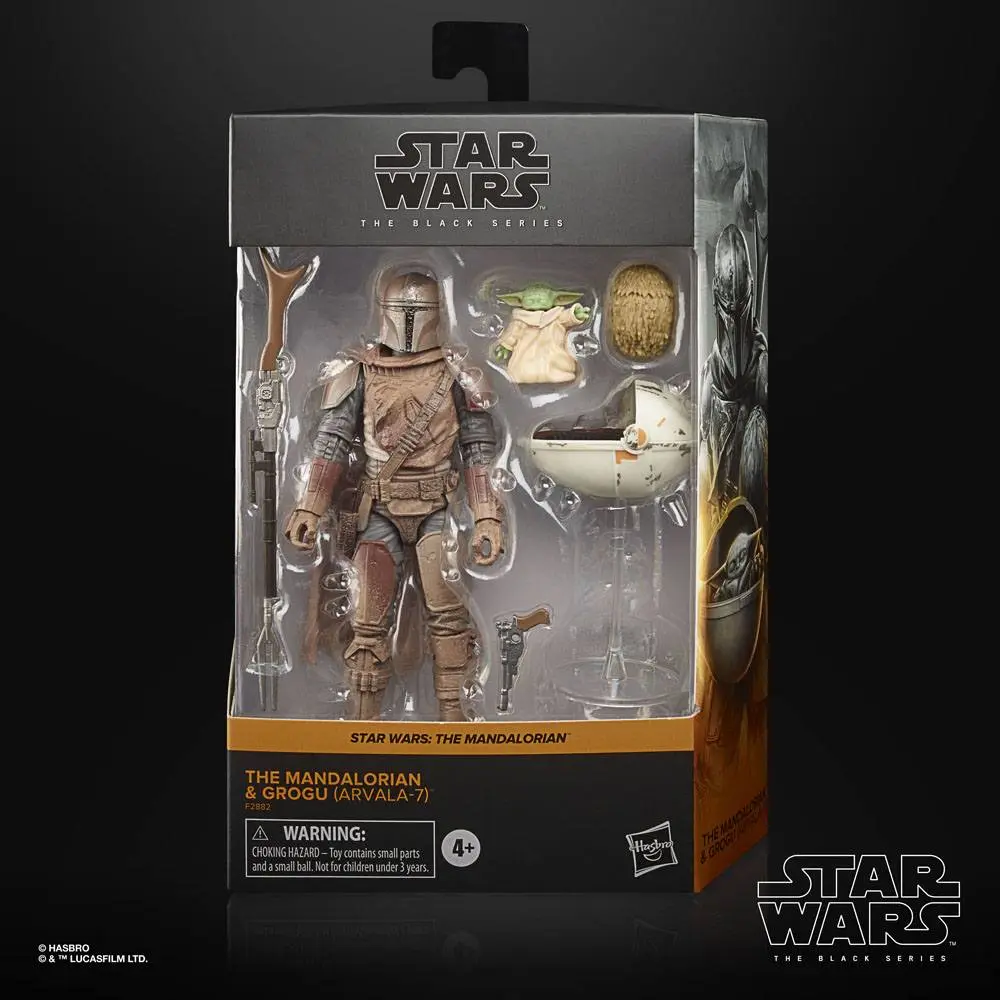 Star Wars The Mandalorian Black Series 2021 The Mandalorian &amp; Grogu (Arvala-7) akciófigura 15 cm termékfotó