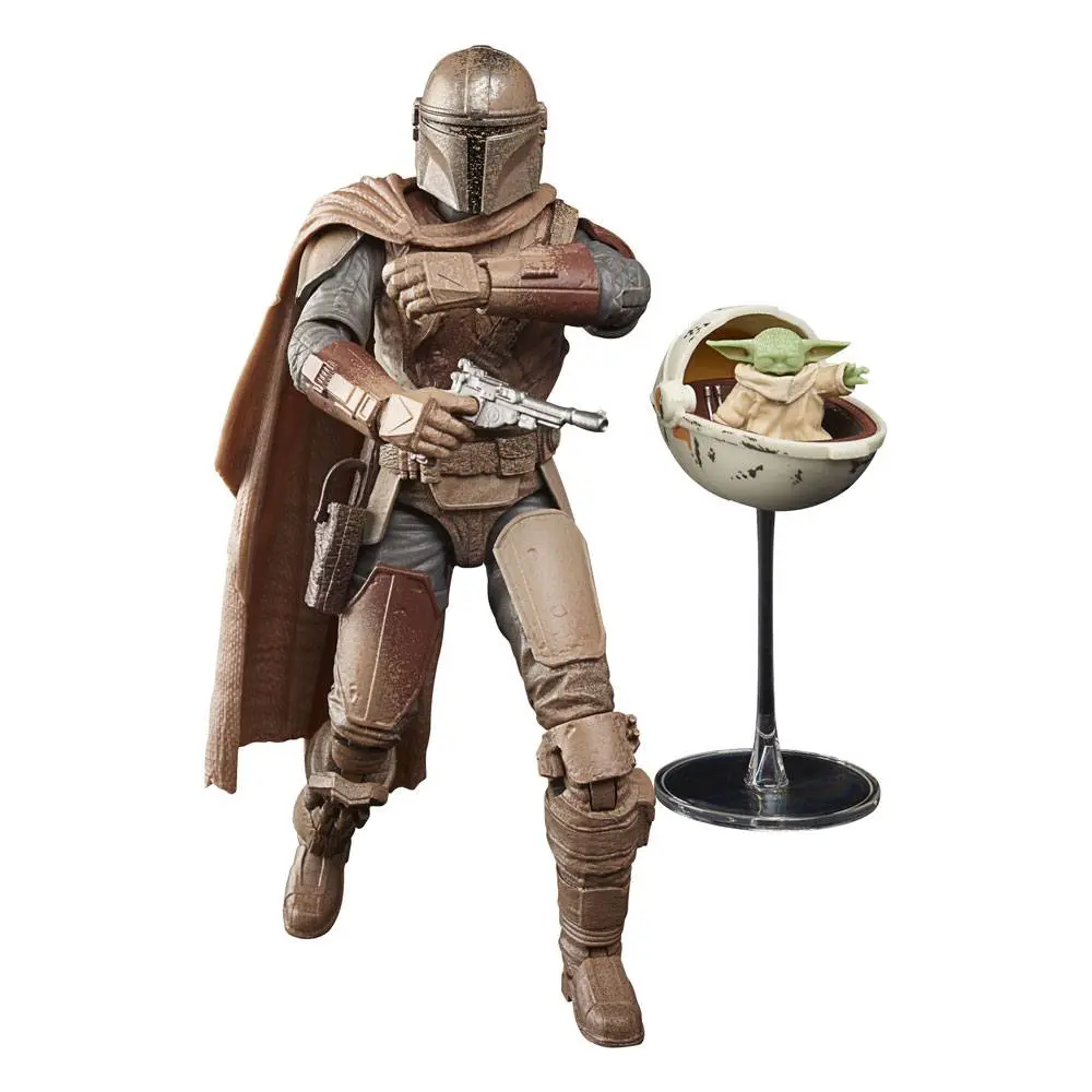 Star Wars The Mandalorian Black Series 2021 The Mandalorian &amp; Grogu (Arvala-7) akciófigura 15 cm termékfotó