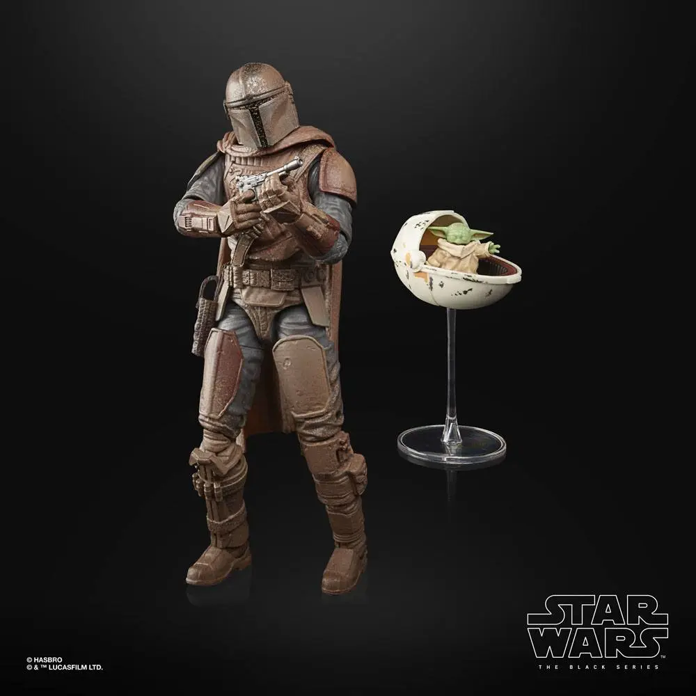 Star Wars The Mandalorian Black Series 2021 The Mandalorian &amp; Grogu (Arvala-7) akciófigura 15 cm termékfotó