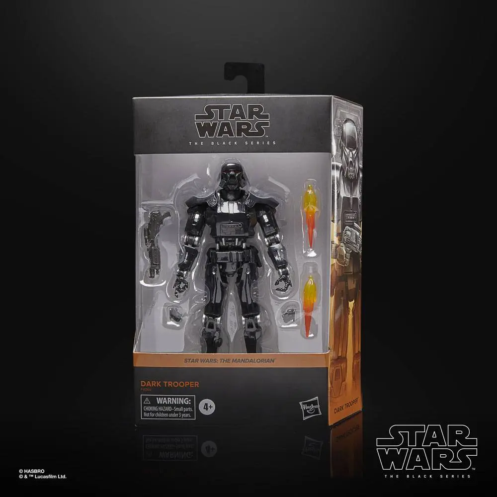 Star Wars: The Mandalorian Black Series Deluxe 2022 Dark Trooper akciófigura 15 cm termékfotó
