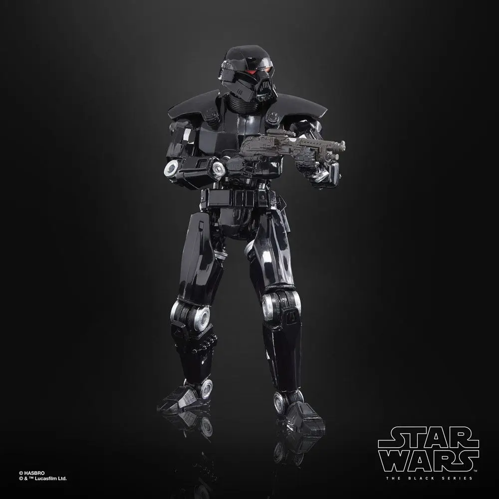 Star Wars: The Mandalorian Black Series Deluxe 2022 Dark Trooper akciófigura 15 cm termékfotó