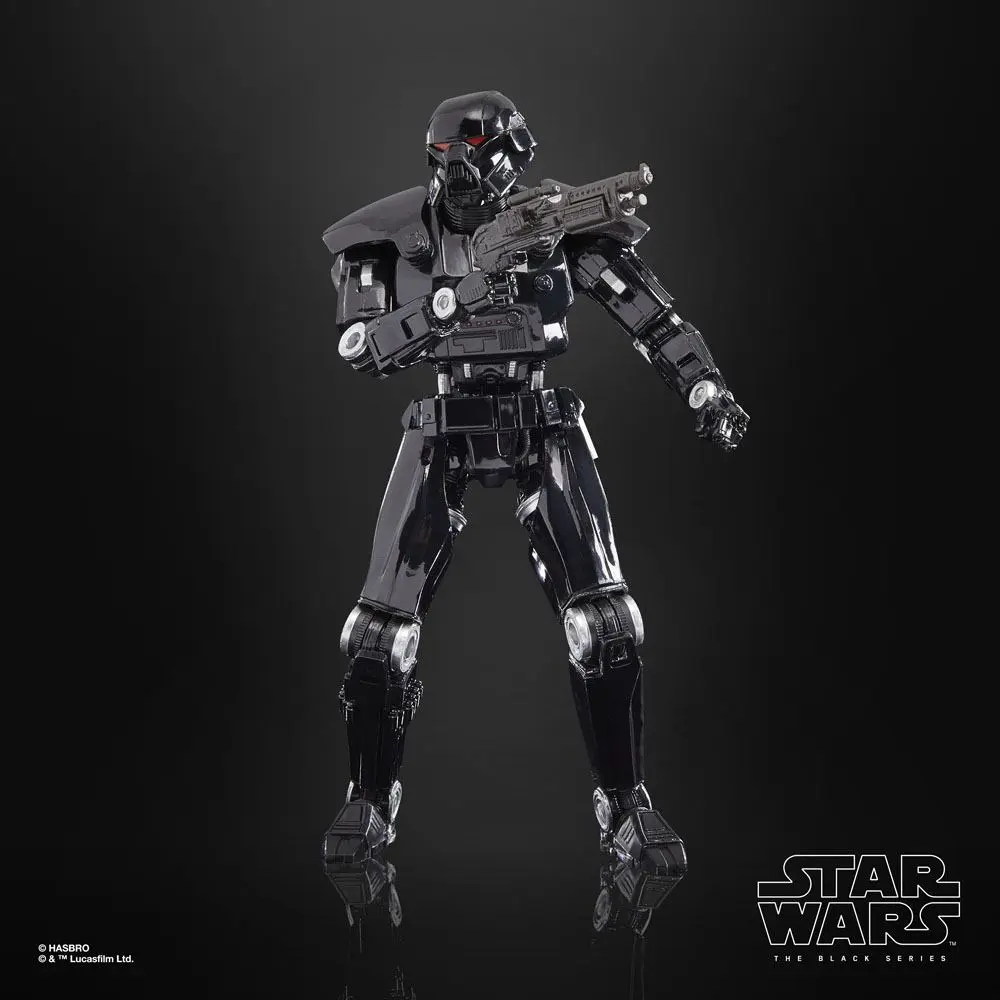 Star Wars: The Mandalorian Black Series Deluxe 2022 Dark Trooper akciófigura 15 cm termékfotó