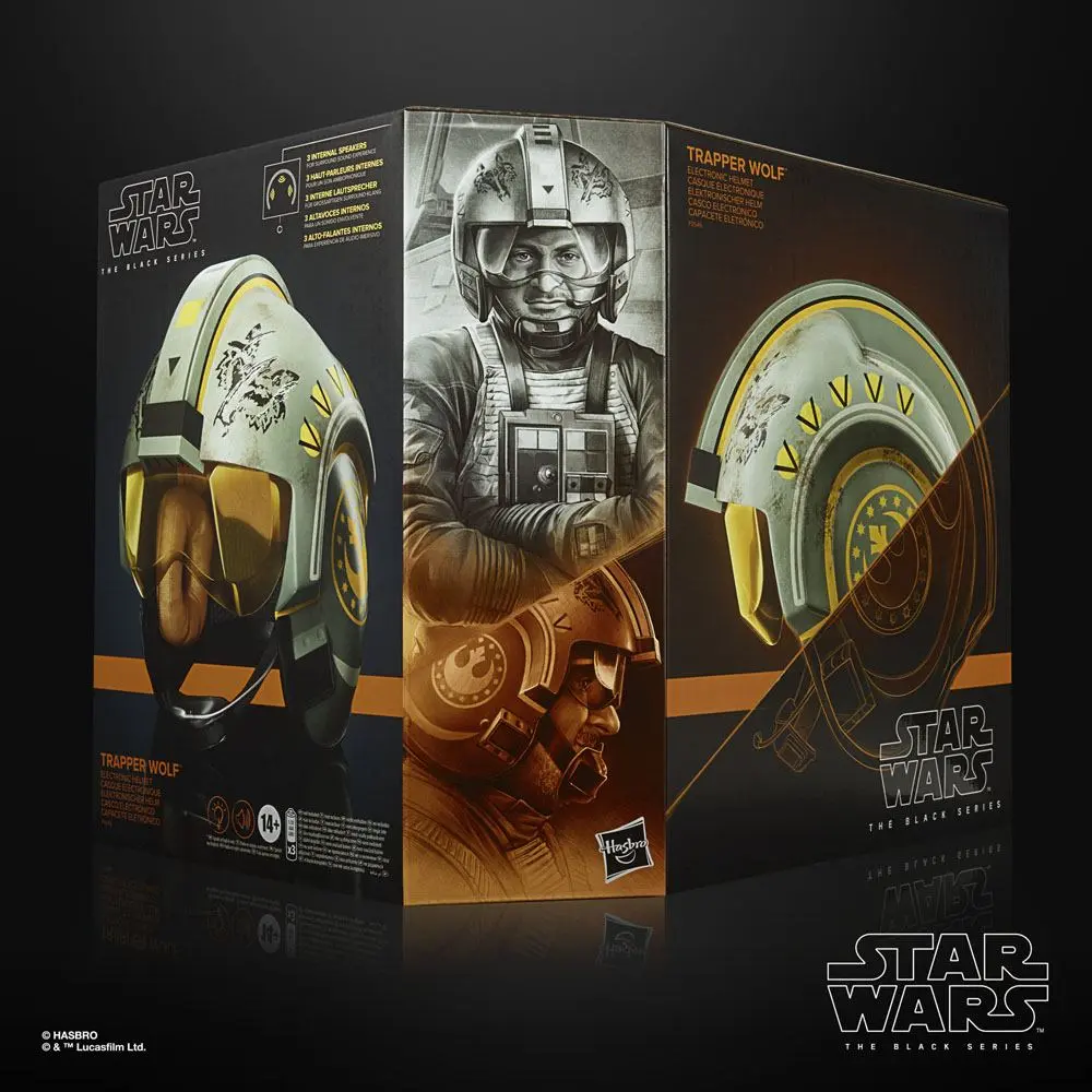 Star Wars: The Mandalorian Black Series Electronic Helmet 2023 Trapper Wolf termékfotó