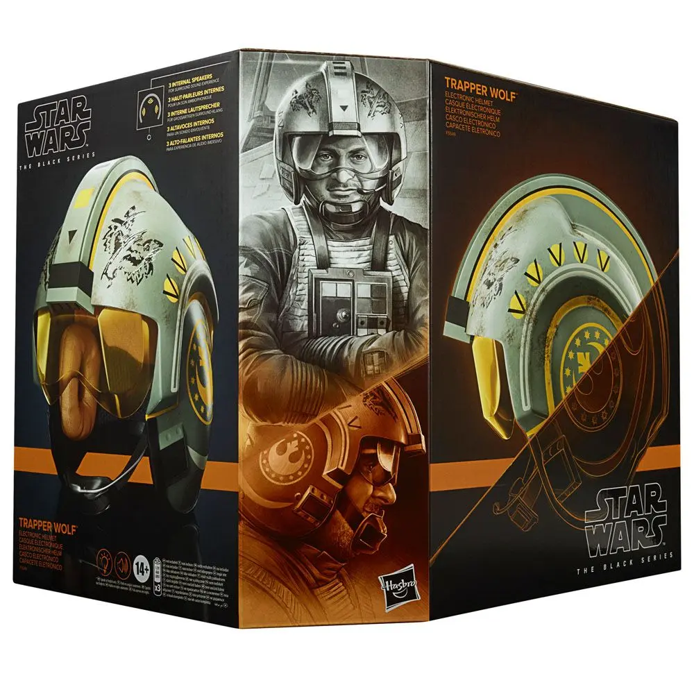 Star Wars: The Mandalorian Black Series Electronic Helmet 2023 Trapper Wolf termékfotó