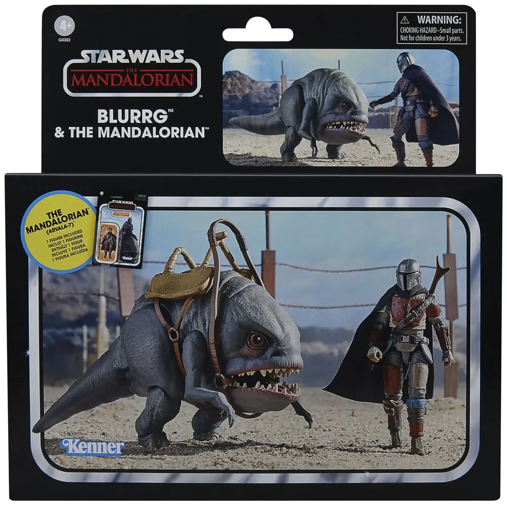 Star Wars The Mandalorian - Blurrg & Mandalorian 2db-os figura csomag 9,5cm termékfotó