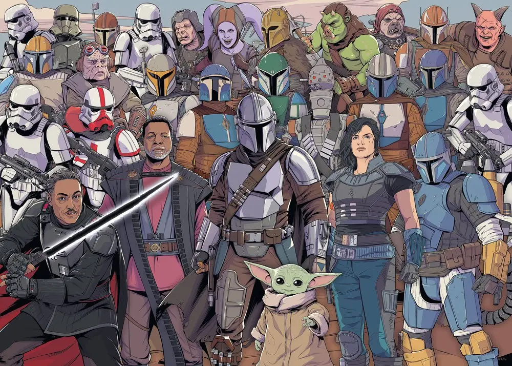 Star Wars The Mandalorian Challenge Baby Yoda puzzle (1000 darab) termékfotó